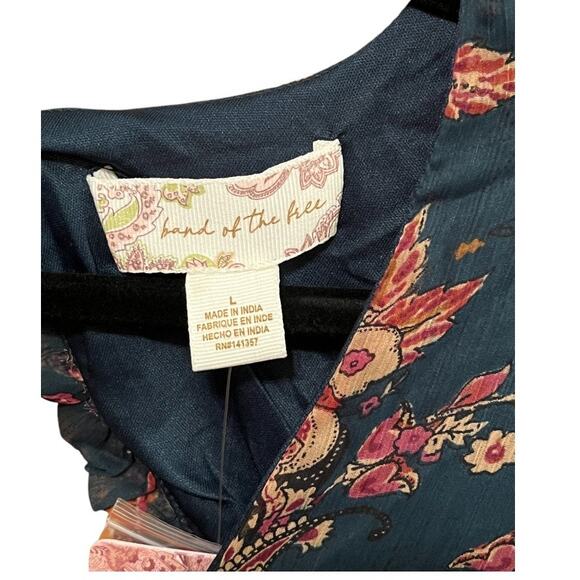 Band of the Free Run the World Pine Paisley Midi Dress Size L - Picture 5 of 9